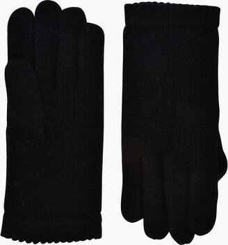 Black Classic Knit Texting Gloves