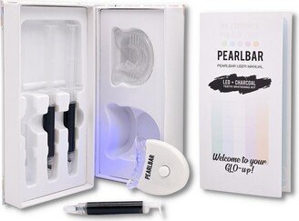 Pearlbar Led and Charcoal Teeth Whitening Kit with Whitening Trays, Led Light and 3 Charcoal Infused Whitening Formula Pens