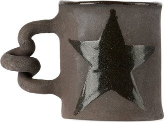 Harlie Brown Studio Black Star Wiggle Mug