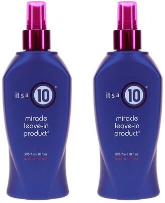 2 Pack 10Oz Miracle Leave-In Product