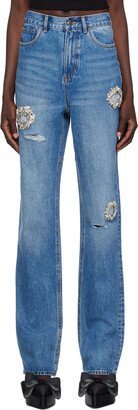 Blue Crystal Jeans