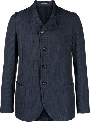 Single-Breasted Wool-Blend Blazer-AP