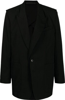 Double-Layered Wool Blazer