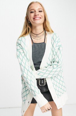 Diamond Stitch Cardigan