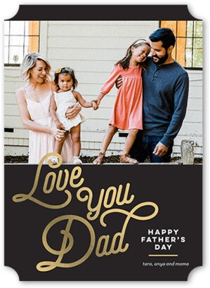 Father's Day Cards: Elegant Dad Father's Day Card, Grey, 5X7, Matte, Signature Smooth Cardstock, Ticket