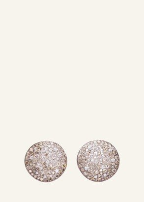 Sabbia Rose 18K Rose Gold Stud Earrings with Brown Diamonds