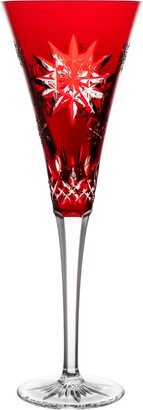 Waterford - Snowflake Wishes 2011 Joy' Ruby Red Champagne Flute