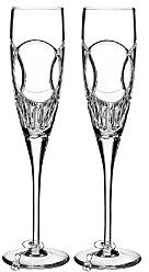 Love Wedding Vows Champagne Toasting Flutes, Set of 2