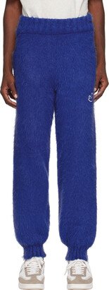 Blue Distressed Sweatpants