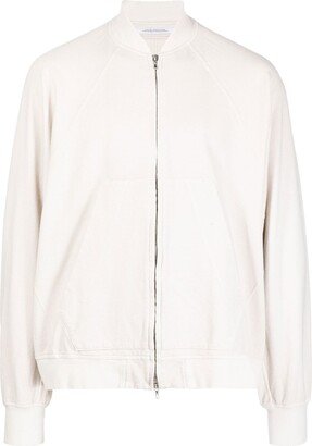 Ribbed Cotton Bomber Jacket