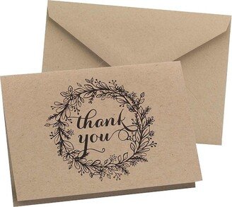 50ct Krafty Thank You Cards