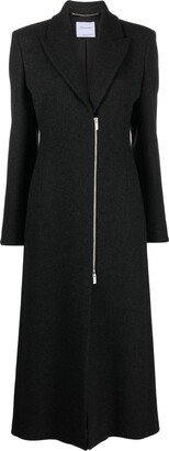 Peak-Lapels Wool-Blend Coat-AA