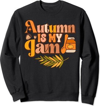 The Best Funny Retro Thanksgiving Shirts For Women Autumn Is My Jam - Turkey Funny Retro Thanksgiving Women Sweatshirt