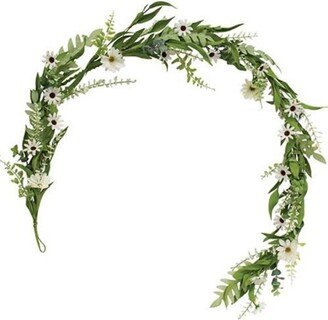 Cape Daisy, Astilbe, & Herb Garland - 5 feet long