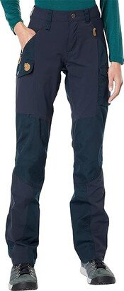 Nikka Curved Trousers (Dark Navy) Women's Casual Pants