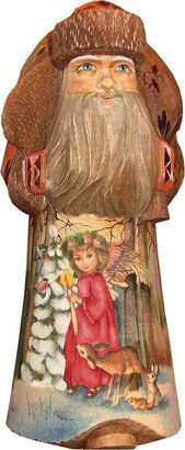 G.DeBrekht Woodcarved Hand Painted Christmas Guidance Figurine