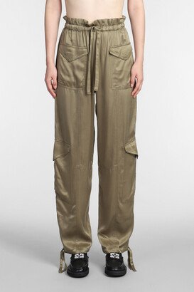 Pants In Green Viscose