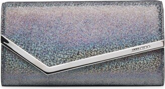 Emmie silver glitter clutch