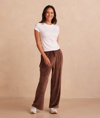 The Plush Velour Lounge Pant - Chocolate