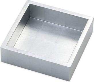 Lacquer Cocktail Napkin Holder in Silver