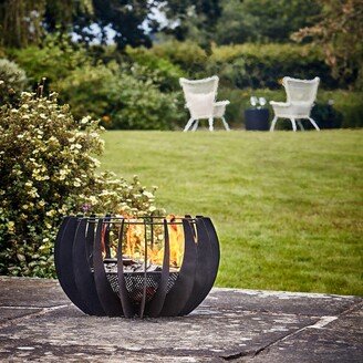 Ivyline Outdoor Solis Fire Pit in Matt Black H30CM W50CM