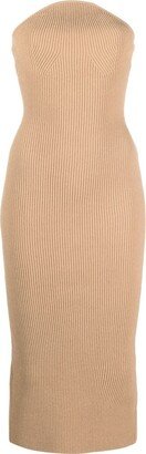 Ribbed Bodycon Midi Dress