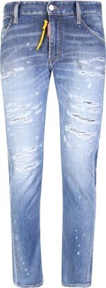 Light Blue Sexy Twist Distressed Jeans