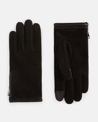 Dylan Nubuck Leather Zip Gloves