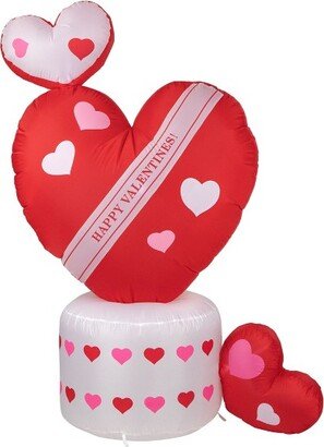 Northlight 5' Inflatable Lighted Valentine's Day Rotating Heart Outdoor Decoration