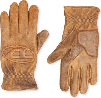 Logo-Debossed Sheepskin Gloves