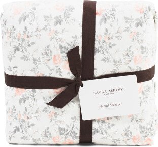 TJMAXX Floral Flannel Sheet Set