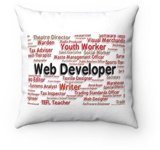Web Developer Pillow - Throw Custom Cover Gift Idea Room Decor