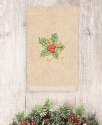 Linum Home Christmas Holly Bunch 100% Turkish Cotton Hand Towel