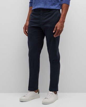 Men's Flat-Front Stretch Cotton Pants