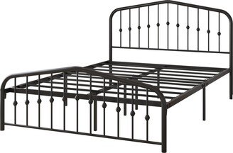 Metal Platform Bed Frame with Headboard