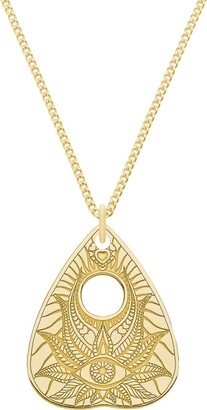 Cartergore Small Solid Gold Lotus Flower Planchette