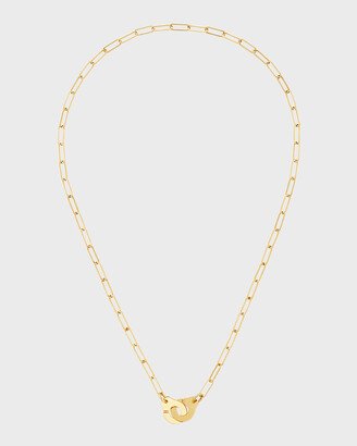 Yellow Gold Menottes R10 Medium Chain Necklace