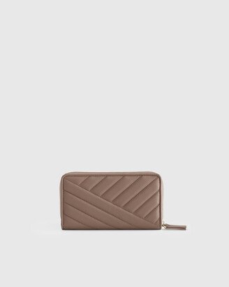 Italian Leather Quilted Continental Wallet