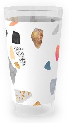 Outdoor Pint Glasses: Terrazzo Treasure - Multi Outdoor Pint Glass, Multicolor