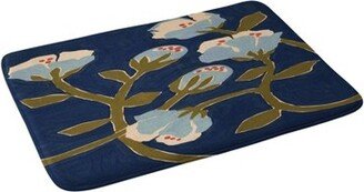 Megan Galante Perennial Memory Foam Bath Mat Blue