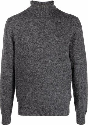 Melange Cashmere Rollneck Sweater