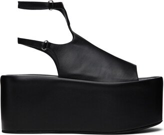 Black Platform Sandals-AD