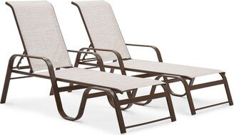 Winston Key West Sling 2 Pack Stacking Adjustable Chaises