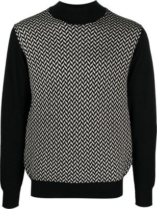 Herringbone-Pattern Jumper