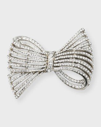 Crystal Bow Brooch-AA