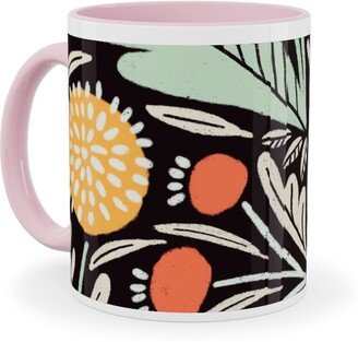 Mugs: Astrid - Dark Ceramic Mug, Pink, 11Oz, Multicolor