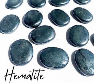 Hematite Worry Stone, Therapy Thumb