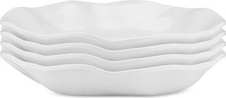 Ruffle 4-Pc. Melamine 9.5 Round Dinner Bowl Set