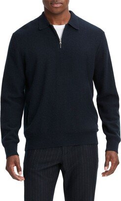 Quarter Zip Boiled Cashmere Sweater