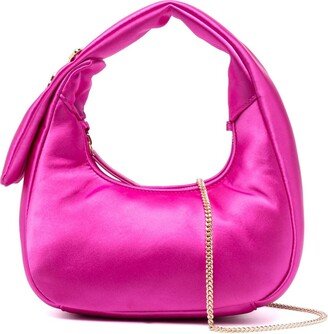 Vibu hobo satin-finish bag